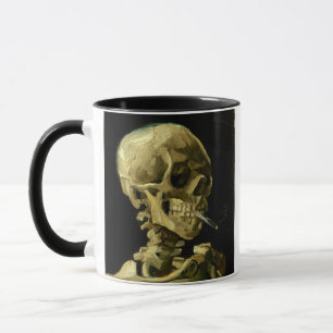 Van Gogh Smoking Skeleton Mug