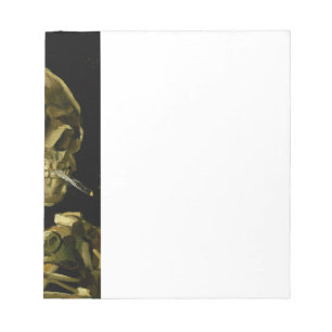 Van Gogh Smoking Skeleton Notepad