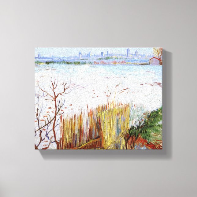 Van Gogh - Snowy Landscape Canvas Print (Front)