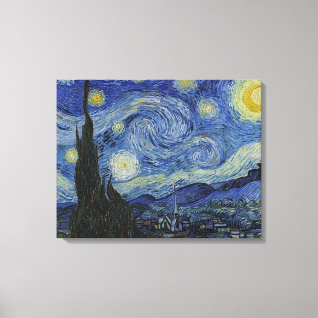 Van Gogh, Starry Nigh Canvas Print (Front)