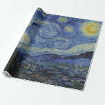 Van Gogh, Starry Nigh, classic painting Wrapping Paper<br><div class="desc">Van Gogh,  Starry Nigh,  classic painting</div>