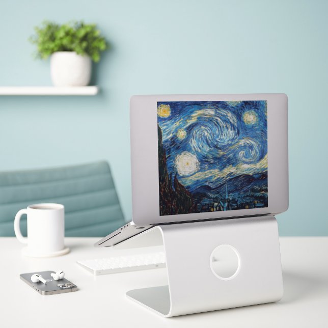Van Gogh - Starry Night (Laptop On Desk)