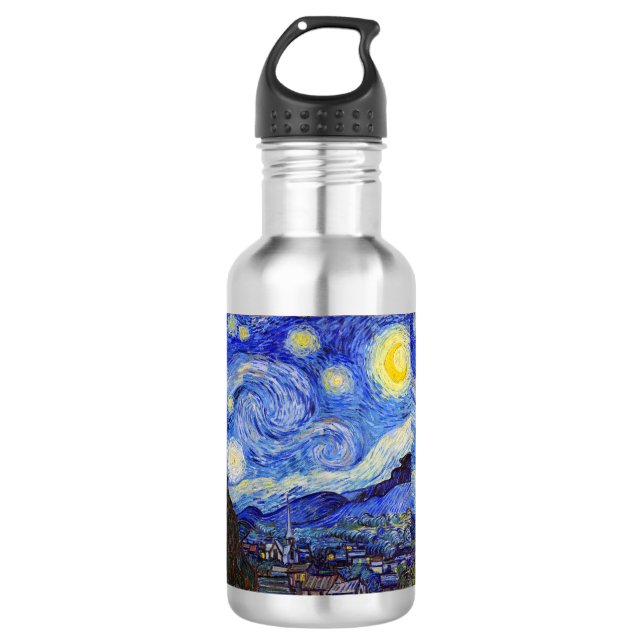 Van Gogh , "Starry Night" 532 Ml Water Bottle (Front)