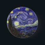 Van Gogh Starry Night 6 Cm Round Badge<br><div class="desc">Van Gogh Starry Night</div>