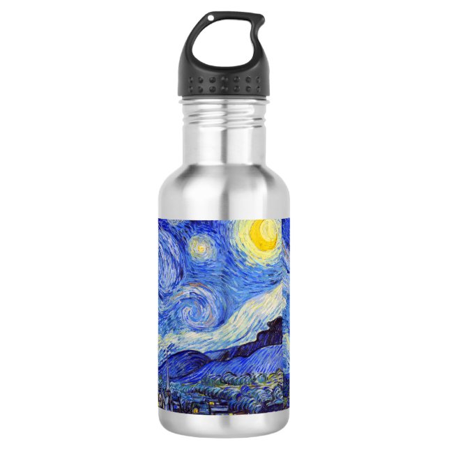 Van Gogh , "Starry Night" 710 Ml Water Bottle (Front)