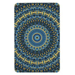 Van Gogh Starry Night Abstract Groovy Boho Mandala Magnet