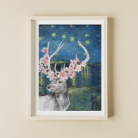 Van Gogh Starry Night and Flower Stag Compilation
