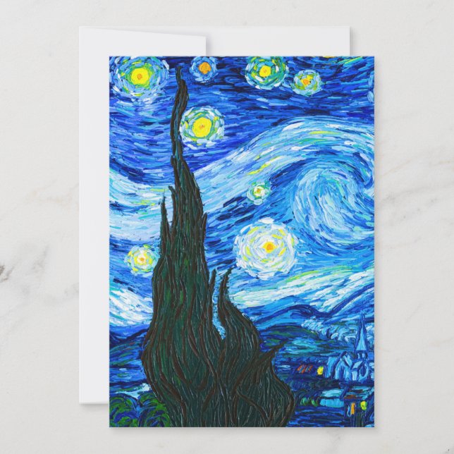 Van Gogh Starry Night Announcement (Front)