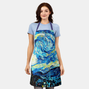 Van Gogh, Starry Night, Apron