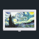 Van Gogh Starry Night Business Card Holder<br><div class="desc">Van Gogh Starry Night</div>