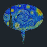 Van Gogh Starry Night Cake Toppers<br><div class="desc">The classic Van Gogh Starry Night!</div>
