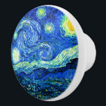 Van Gogh, Starry Night Ceramic Knob<br><div class="desc">Van Gogh,  Starry Night drawer knobs.</div>