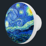 Van Gogh, Starry Night Ceramic Knob<br><div class="desc">Van Gogh,  Starry Night drawer knobs.</div>
