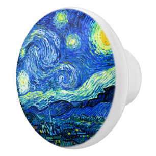 Van Gogh, Starry Night Ceramic Knob