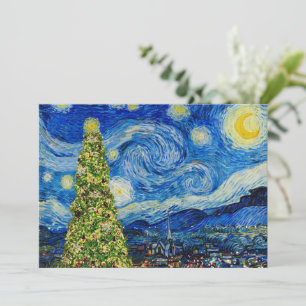 Van Gogh Starry Night - Christmas Tree Table Numbe Programme
