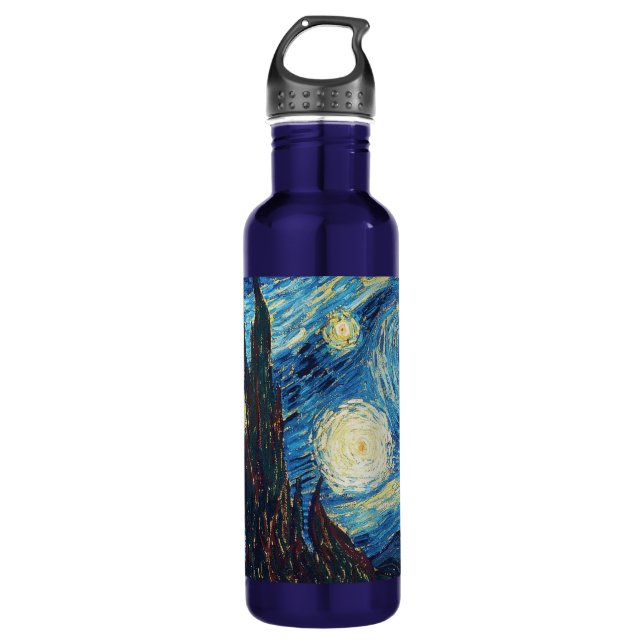 Van Gogh Starry Night Classic Impressionism Art 710 Ml Water Bottle (Front)
