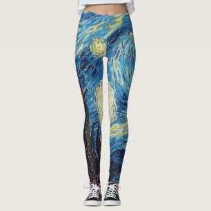 Van Gogh Starry Night Classic Impressionism Art Leggings