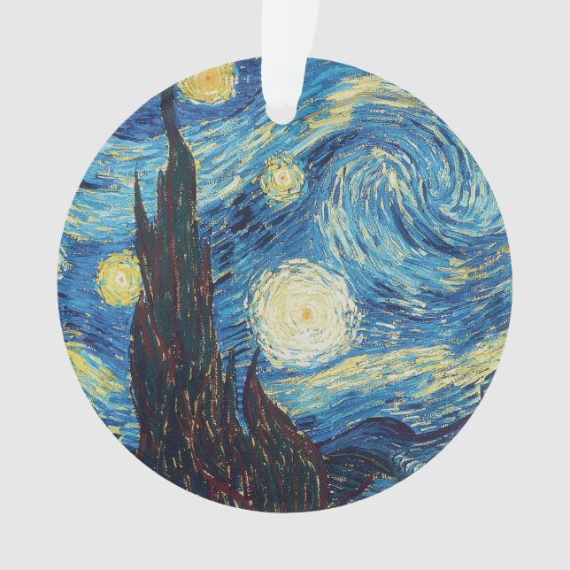 Van Gogh Starry Night Classic Impressionism Art Ornament (Front)