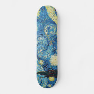 Van Gogh Starry Night Classic Impressionism Art Skateboard