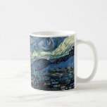 Van Gogh Starry Night Coffee Mug<br><div class="desc">Vincent Van Gogh Starry Night masterpiece,  vintage artwork on modern day products from Zazilicious</div>