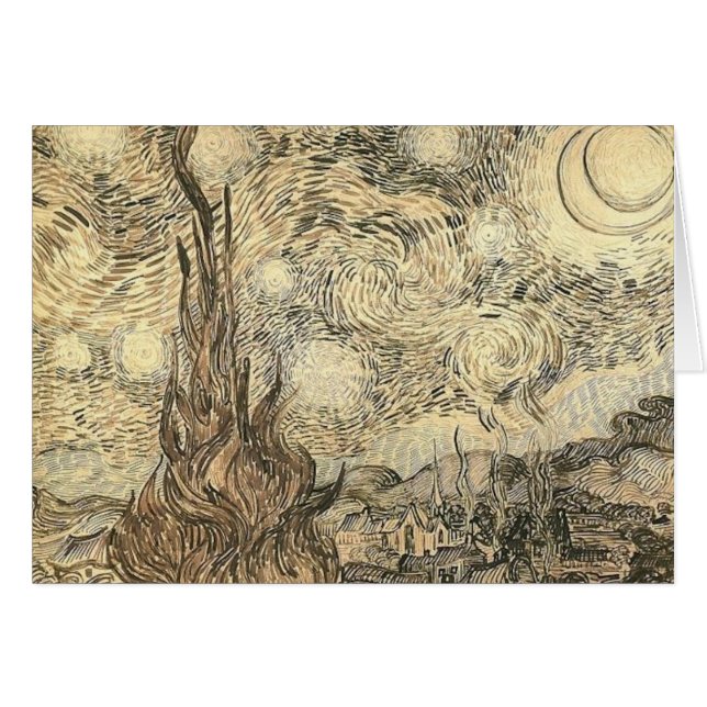 van gogh starry night drawing (Front Horizontal)