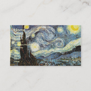 Van Gogh Starry Night Fine Art Business Card
