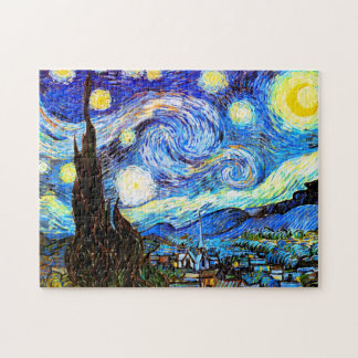 Van Gogh Starry Night Fine Art Jigsaw Puzzle