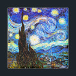 Van Gogh Starry Night Fine Art Magnet<br><div class="desc">Starry Night,  fine art by Vincent van Gogh.</div>