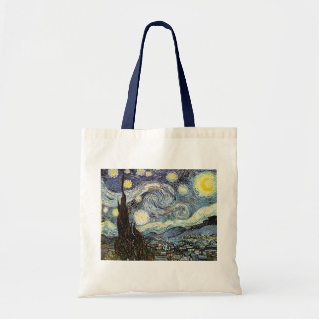 Van Gogh Starry Night Fine Art Tote Bag (Front)