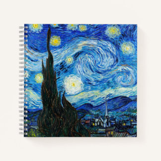 Van Gogh Starry Night Impressionism Art Notebook