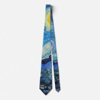 Van Gogh Starry Night. Impressionism vintage art