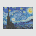Van Gogh Starry Night. Impressionism vintage art Tissue Paper<br><div class="desc">Van Gogh "The Starry Night" tissue paper.</div>