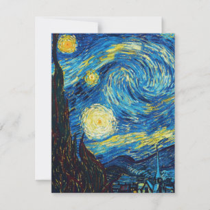 Van Gogh Starry Night Inivtations