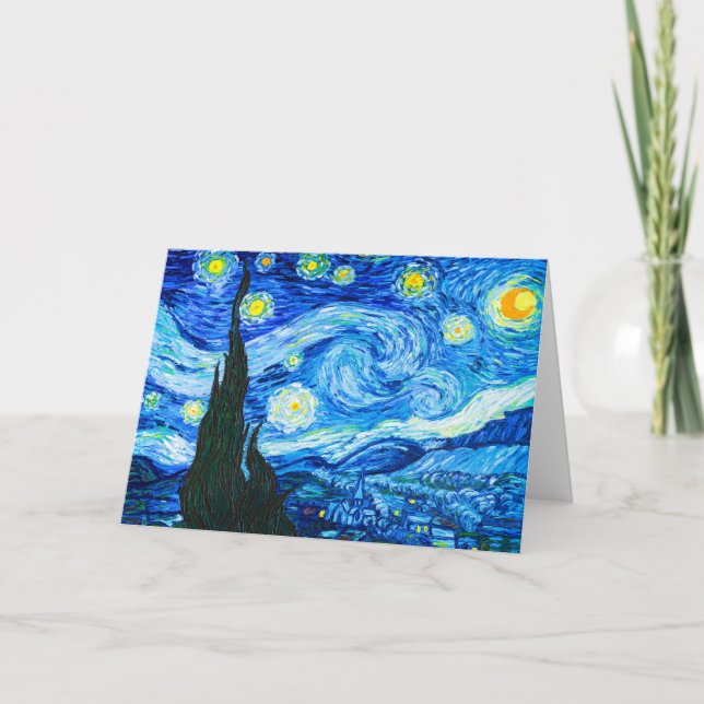 Van Gogh Starry Night Invitation (Front)