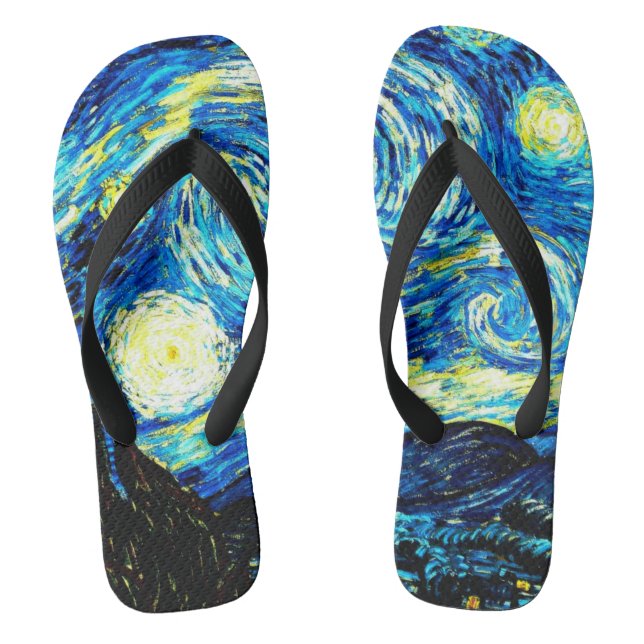 Van Gogh - Starry Night Jandals (Footbed)