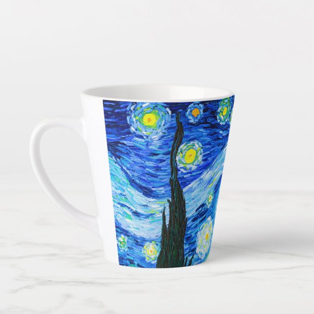 Van Gogh Starry Night Latte Mug (Left)