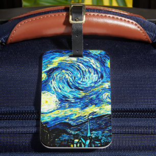 Van Gogh - Starry Night, Luggage Tag
