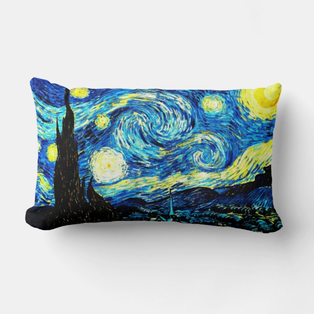 Van Gogh - Starry Night Lumbar Cushion (Front)