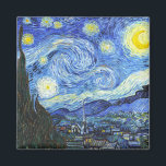 VAN GOGH Starry Night Magnet<br><div class="desc">"van gogh vincent",  starry night, "famous painting",  vintage,  stars,  sky,  "fine art",  blue</div>