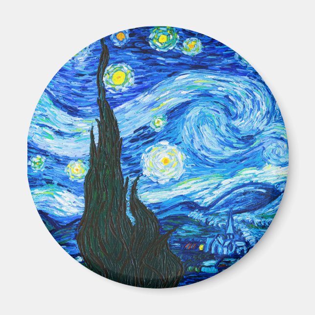 Van Gogh Starry Night Magnet (Front)