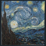 Van Gogh Starry Night Napkin<br><div class="desc">Vincent Van Gogh Starry Night masterpiece,  vintage artwork on modern day products from Zazilicious</div>