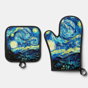 Van Gogh - Starry Night Oven Mitt & Pot Holder Set