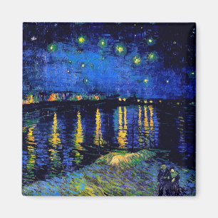 Van Gogh Starry Night Over Rhone (F474) Fine Art Magnet