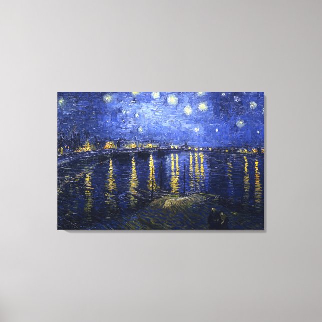 Van Gogh: Starry Night Over the Rhone Canvas Print (Front)