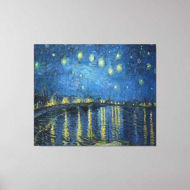 Van Gogh Starry Night Over the Rhone  Canvas Print (Front)