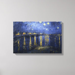 Van Gogh Starry Night Over The Rhone Canvas Print