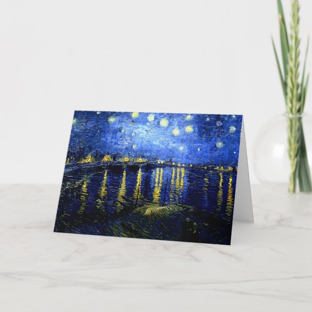 Van Gogh - Starry Night over the Rhone Card (Front)
