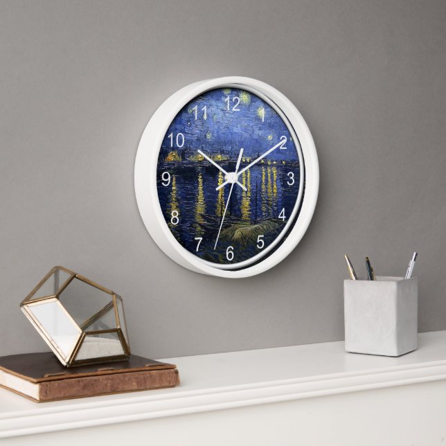 Van Gogh - Starry Night over the Rhone Clock (Office)