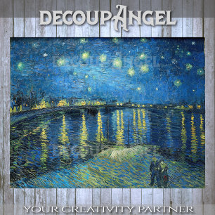 Van Gogh- Starry Night Over the Rhone Decoupage Tissue Paper