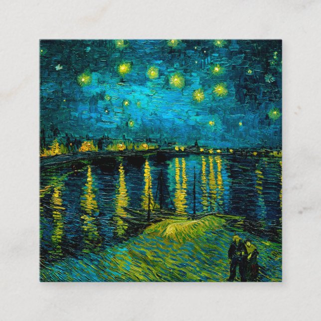 Van Gogh Starry Night Over the Rhône  Enclosure Card (Front)